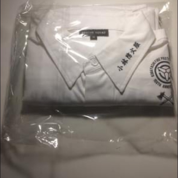 Japanese Brand Rescue Squad Short Sleeve Shirt Firefighting Men White Size M - Picture 3 of 5